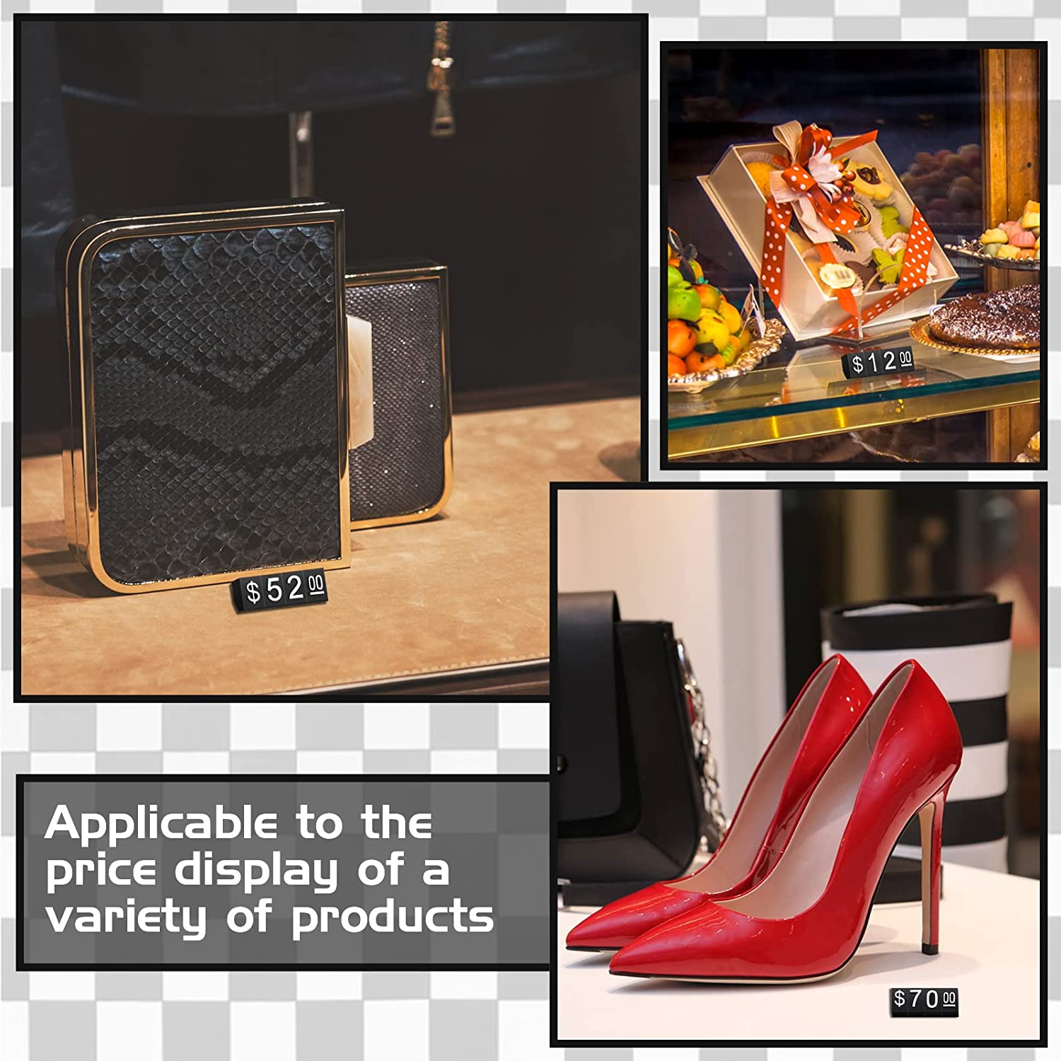ABS Plastic Jewelry Display Tags Holder for Elegantly Presenting Your Collection