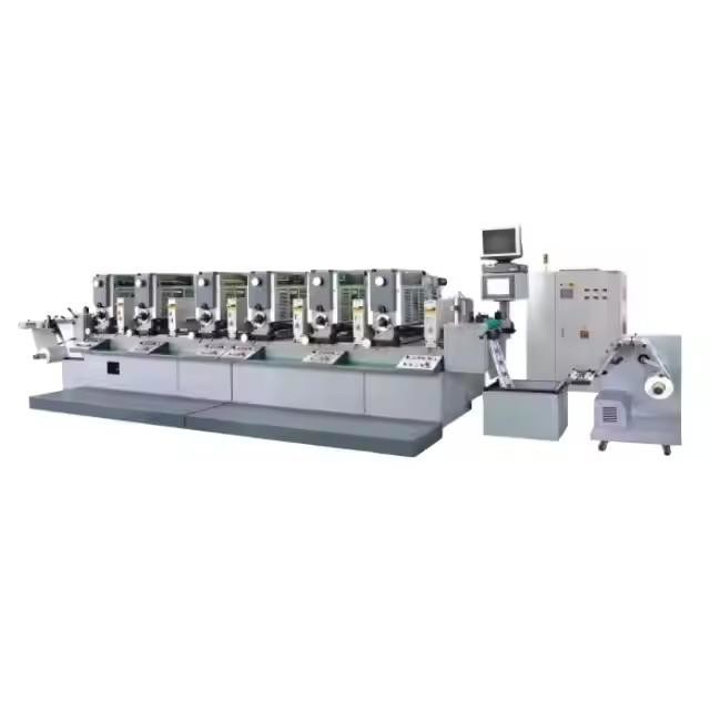 Full Servo Label Intermittent Letter Press Flexo Printing Press 6 Colors Flexo Printing Machine