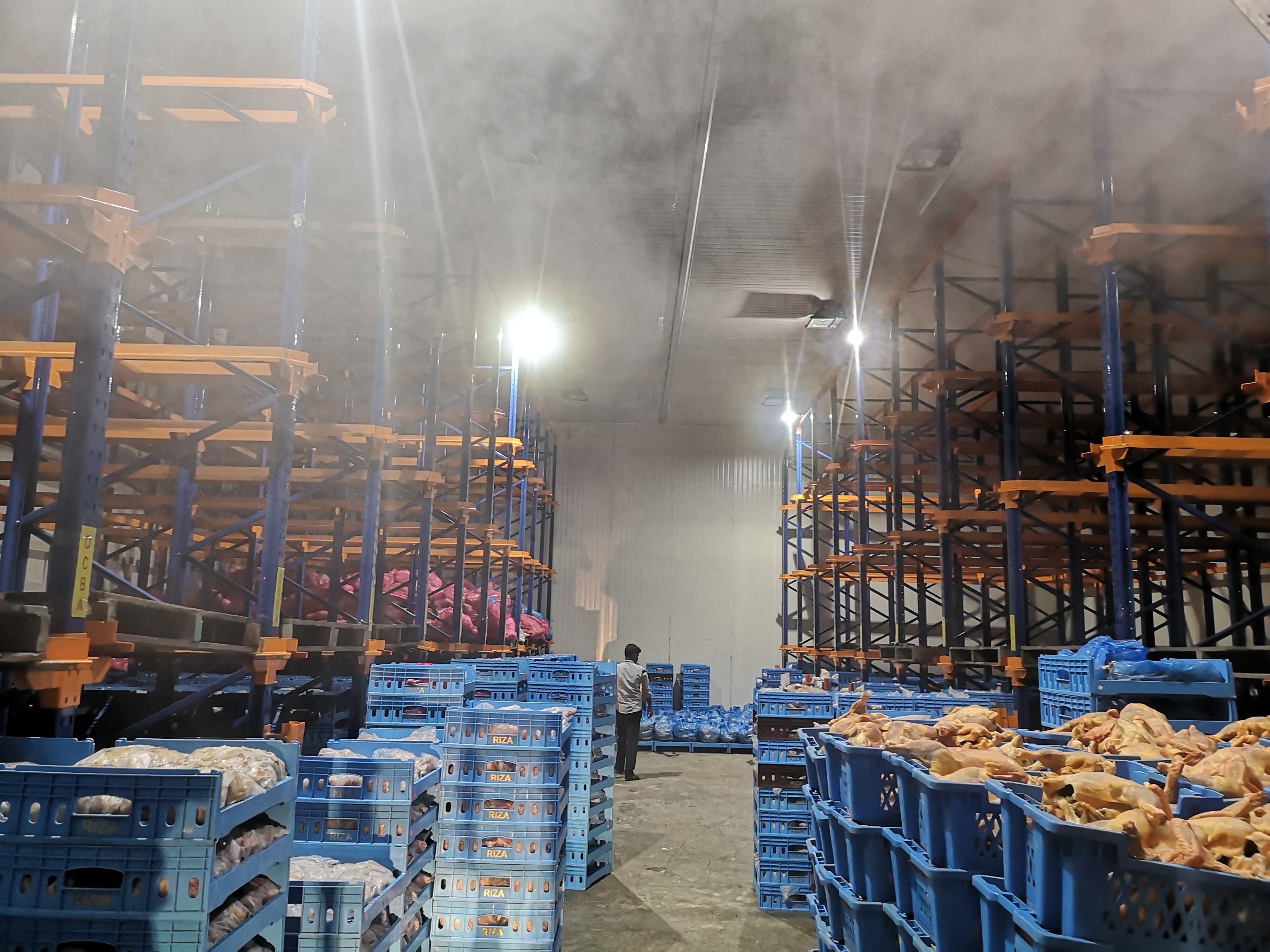 380V Walk In Cold Storage Room For Fish Meat Vegetable -20 ~ + 20 Degree Temperature
