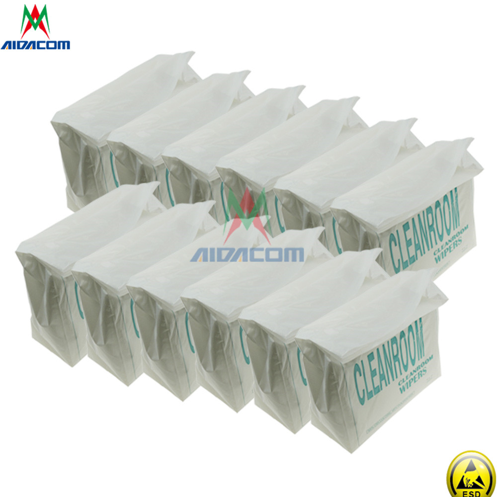 Anti Static Esd Microfiber Cleanroom Wiper 140gsm Polyester
