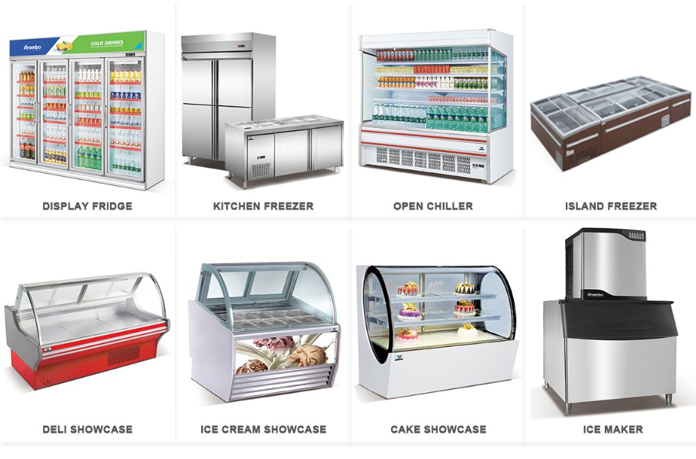 White 650L Ice Cream Scoop Display Freezer , Freestanding Commercial Gelato Freezer