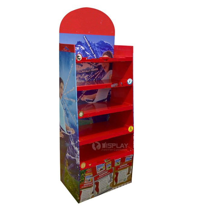 Supermarket Cardboard Display Boxes Customized Heat Insulation