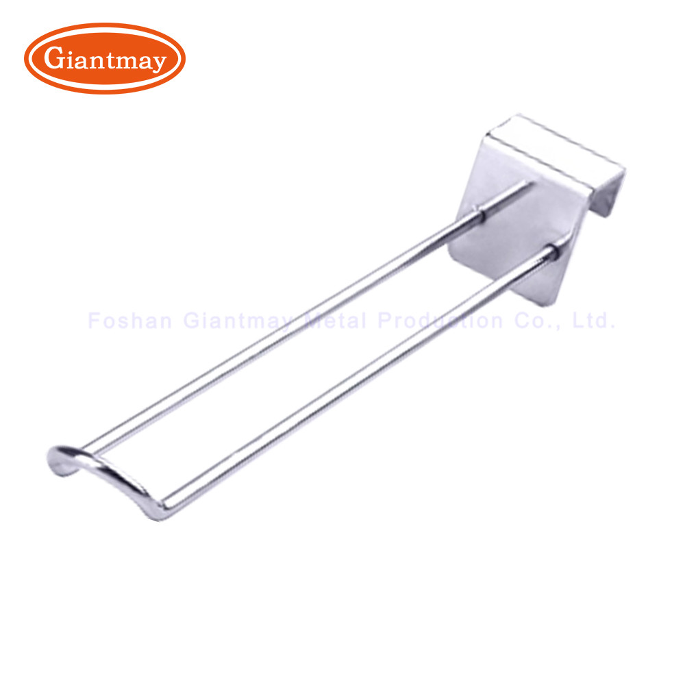 Metal Square Tube Hook With Price Tag Hanging Bar Hooks