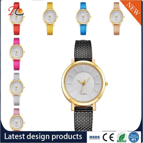 Wholesale Plastic watch band Alloy Round Case Ladies Quartz Watches fashion