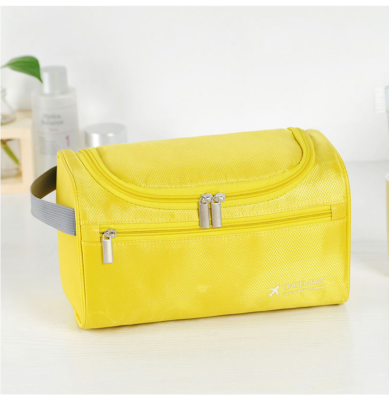 Mens Waterproof Oxford Hanging Travel Toiletry Bag With Hooks