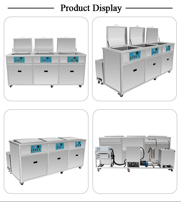 Big Ultrasonic 540L Auto Parts Cleaner Machine Three Tanks