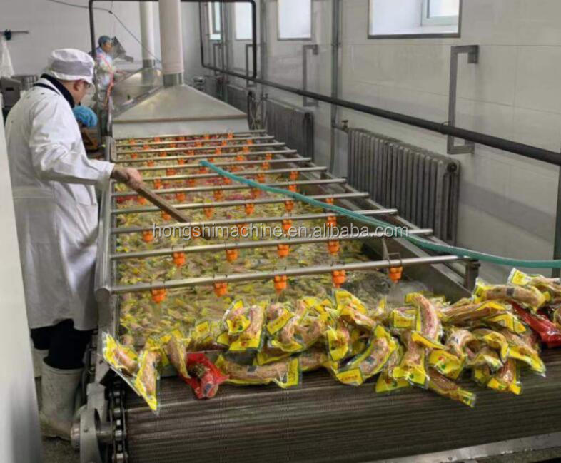 Water Bath Vacuum Plastic Packing Bag Pasteurizer Machine/Canned Food Tunnel Pasteurization Machine
