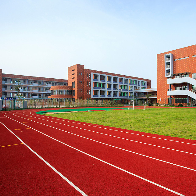 2.5mm Synthetic Sports Flooring Prefabricated System Running Track Multicolor
