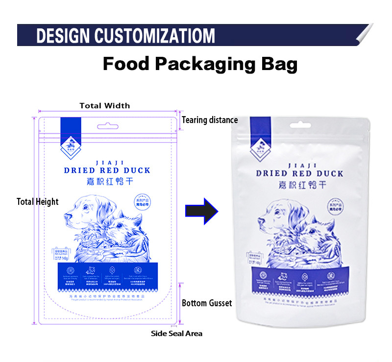 Doypack Colorful Printing Custom Aluminum Foil Resealable Stand Up Smell Proof Zipper Mylar Packaging Pouch Bag