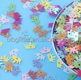 1 Color Printing Sequin Flowers Shaped Glitter Mixed Color with Butterfly Clover Fish Dog Pow Playboy Glitter Shapes Sequins