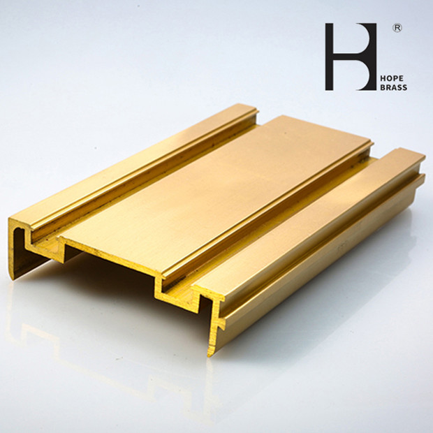 Wearproof 5000mm Long CuZn39Pb2 Brass Door Frame Long Using Life