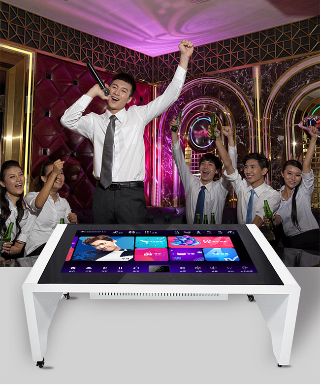 55 Inch Interactive Touch Screen Coffee Table For Conferenc / Dining / Display / Bar