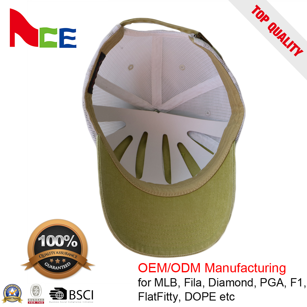 Pure Cotton Trucker Baseball Caps , Washable Blank Mesh Trucker Hats