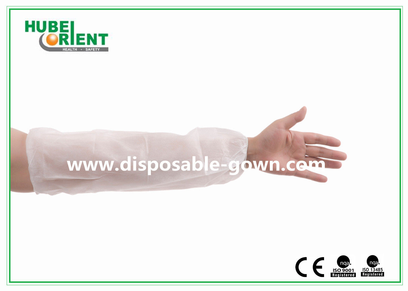 Non Irritating 30g/m2 Nonwoven Disposable Oversleeves For Factory