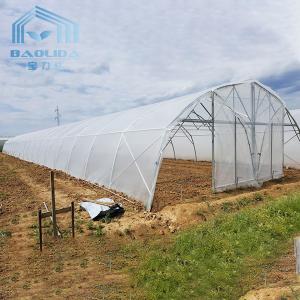 Buy cheap Tomato Poly Greenhouse Agricultural Tunnel Plastic Greenhouse For Drip Irrigation Equipment product