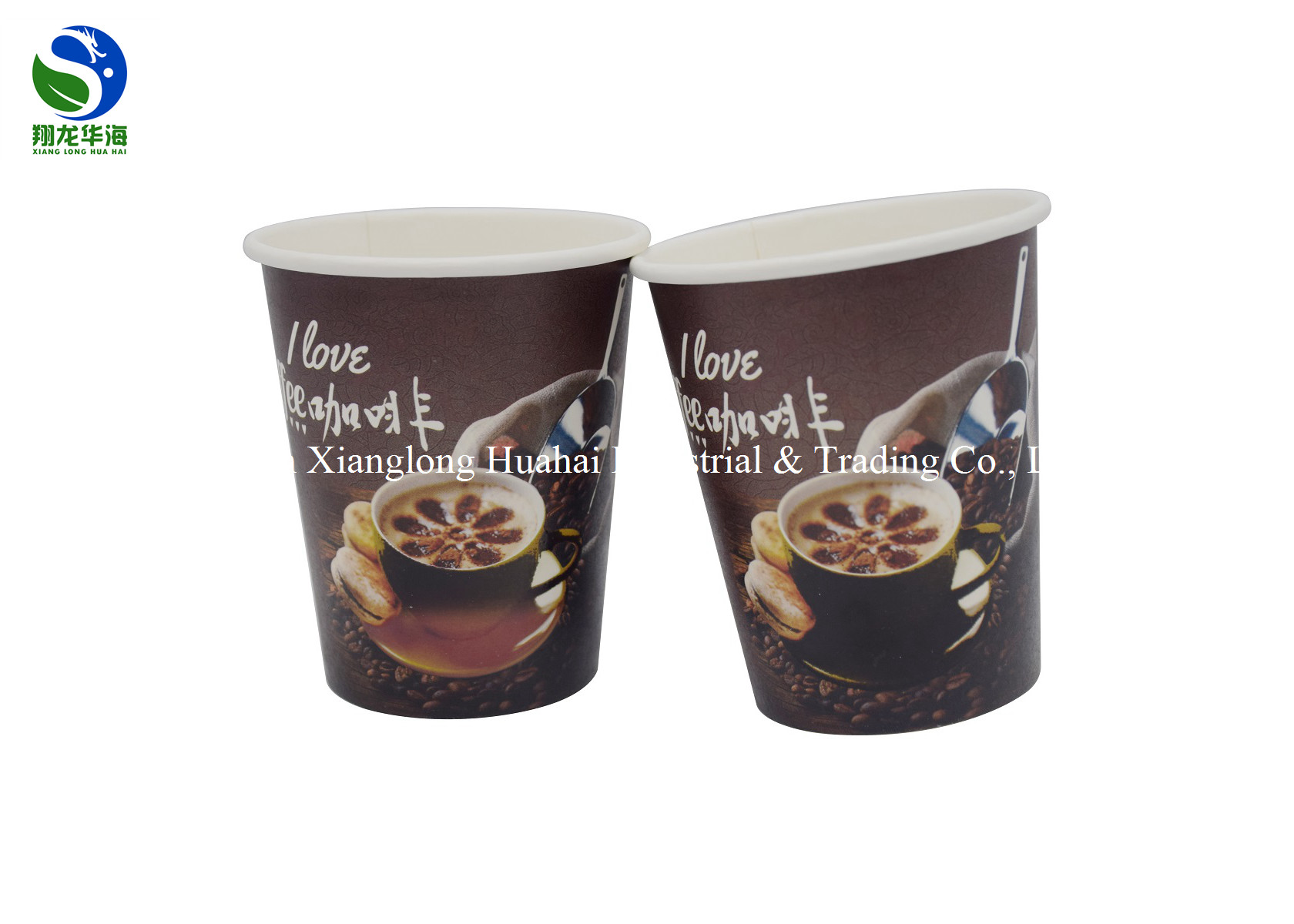 PE Coated Color Changing Paper Cups Colored High Temperature Resistant