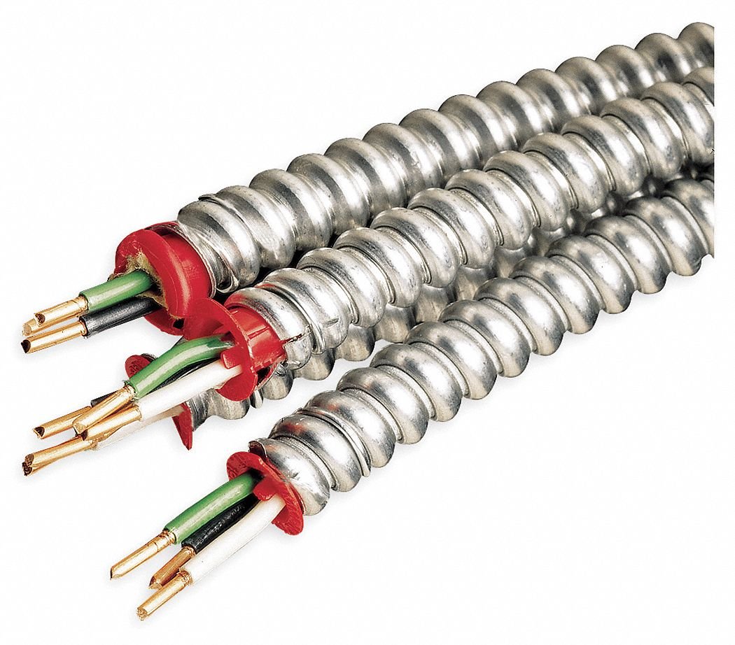 600V Type MC Metal Clad Cable UL1569 PVC Jacket and Durable Construction for Industrial