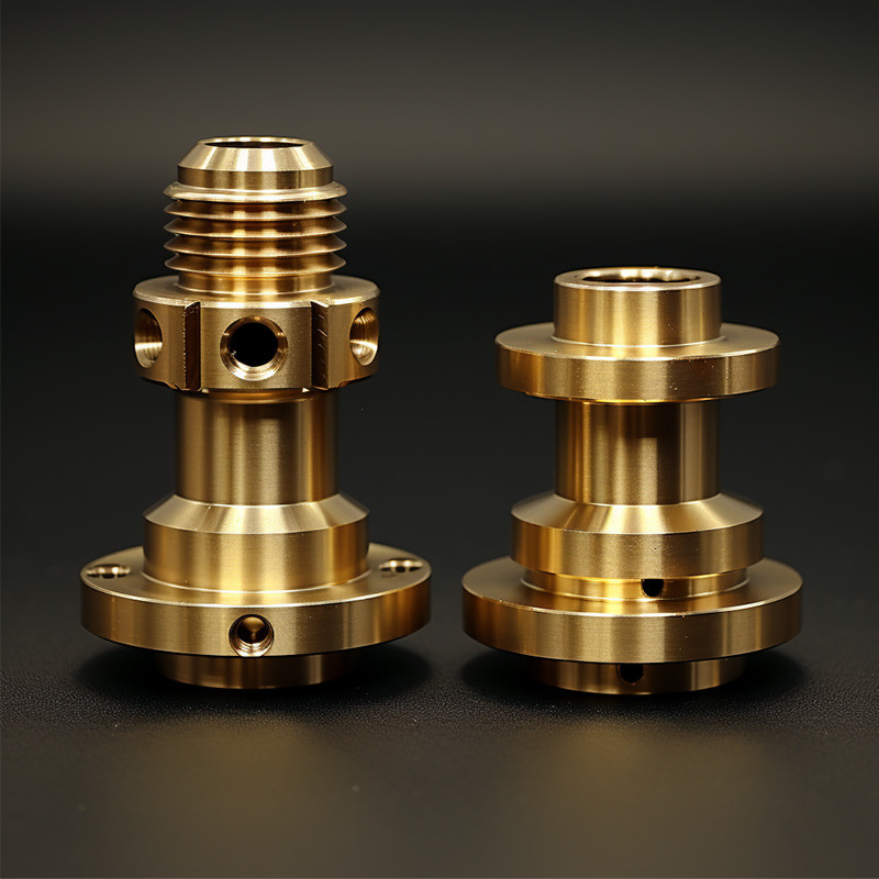 Brass CNC Turned Parts CNC Custom Machining Parts Turning CNC Machine Service