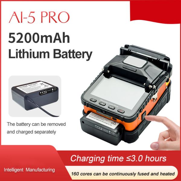 New FTTH AI-5Pro Electromechanical Core to Core Alignment Fiber Fusion Splicer Welding Machine