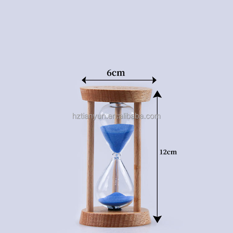 Nordic Wooden Hourglass 1 Minutes - 5 Minute Sand Timer Logo Customized