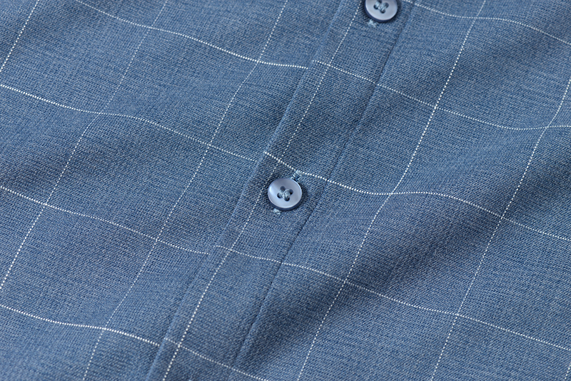 Polyester Fiber Viscose Custom Logo Men's Shirts Long Sleeve Shirt Casual with Lining