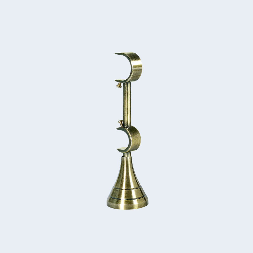 Crown-shape crystal curtain head curtain finials Customized curtain rod set double bracket