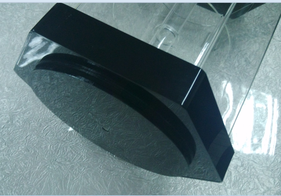 Hexagonal 3 Tiers Clear Turning Acrylic Watch Display Stand with Locking Case LED Light