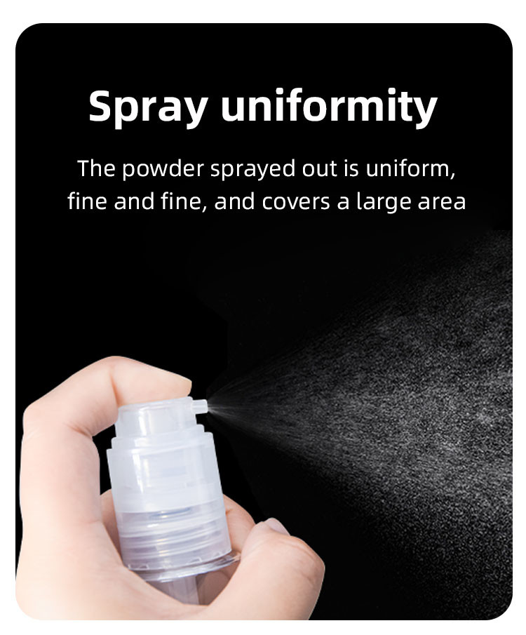 35ml / 60ml Customized Color And Logo PET Plastic Powder Sprayer Bottle Skin Care Packaging UKP10