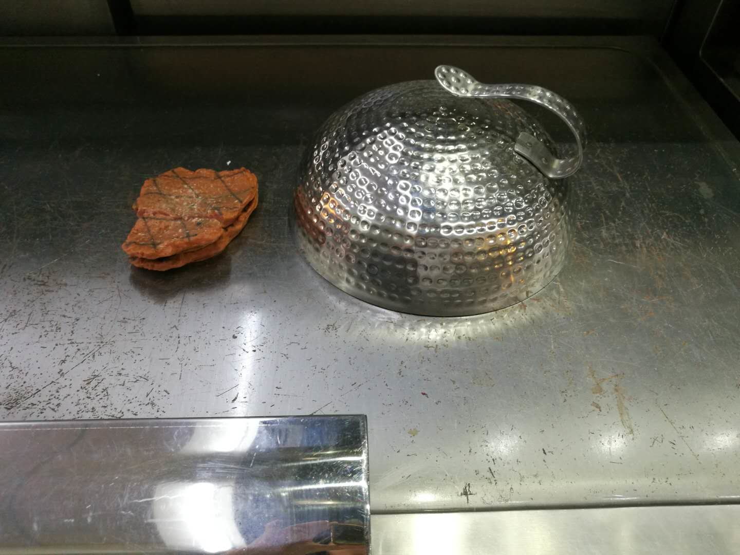 Teppanyaki Customize Commercial Buffet Equipment LPG Rectangle Teppanyaki Grill Iron Plate Surface