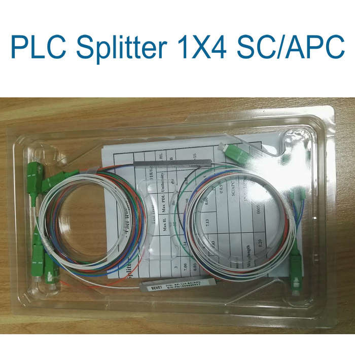 CATV 0.9mm Fiber Optic PLC Splitter With LC ST FC Connector