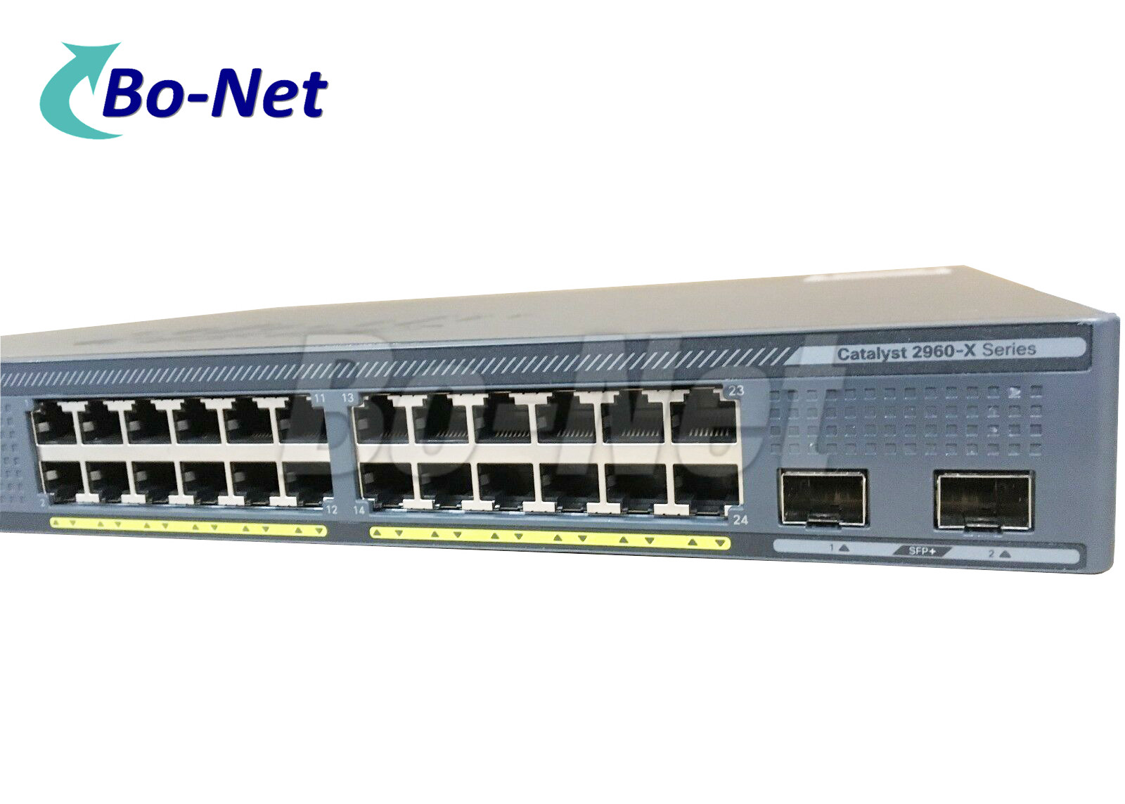 LAN Base 24 Port Cisco POE Switch 370W 2 X 10G SFP+ WS-C2960X-24PD-L Rack Mountable
