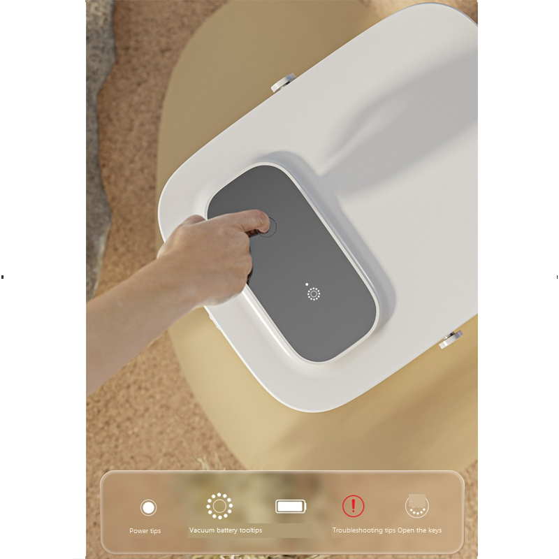 3.0kg Pet Cat Smart Vacuum Grain Bucket Sealed Moisture-Proof Dog Food Storage Bucket