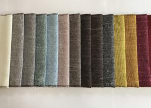 China Brushed Linen Sofa Fabric Faux Slub Effect Home Textile on sale
