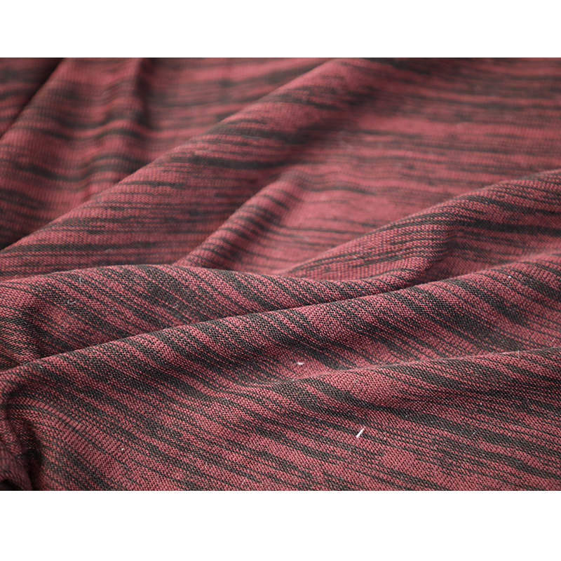 Red And Black 100 Cotton Single Jersey Fabric 180gsm For Short Sleeve Clothes