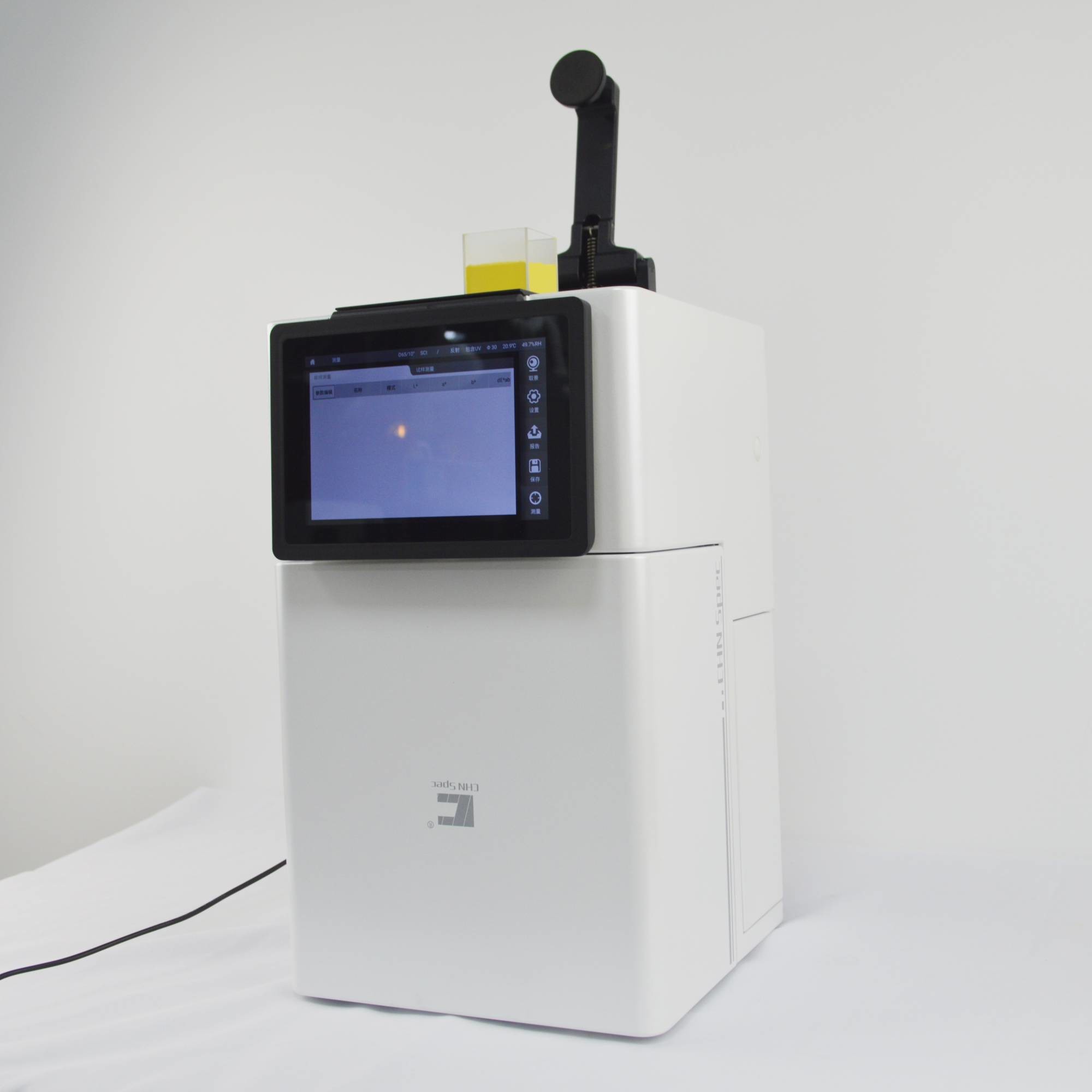 Color Measurement Benchtop Spectrophotometer With Dual Light Path Sensor Array And Concave Grating