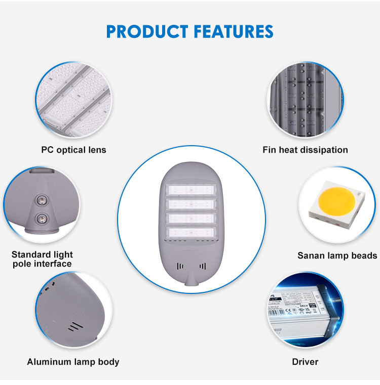 Intelligence Safety Outdoor Pole Mounted LED Street Light