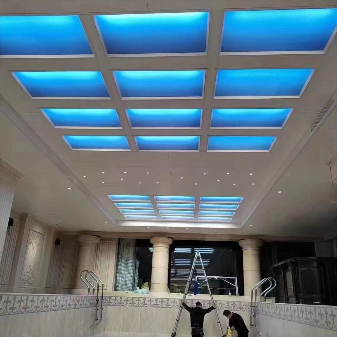 1200*600mm big Artificial Blue Sky Led Skylight Ceiling Panel modern healthy sunshine lightings
