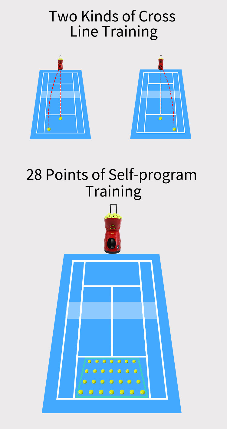 Siboasi T1600 Tennis Shooting Machine Full Function ABS And Steel