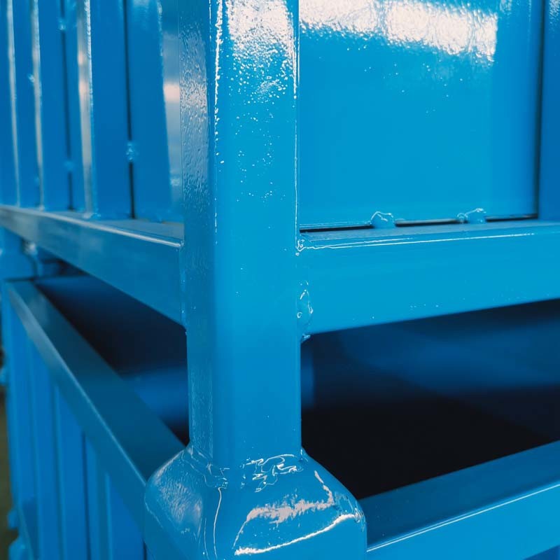 Steel Grid Material Metal Box Pallet Transport Industrial Storage Box