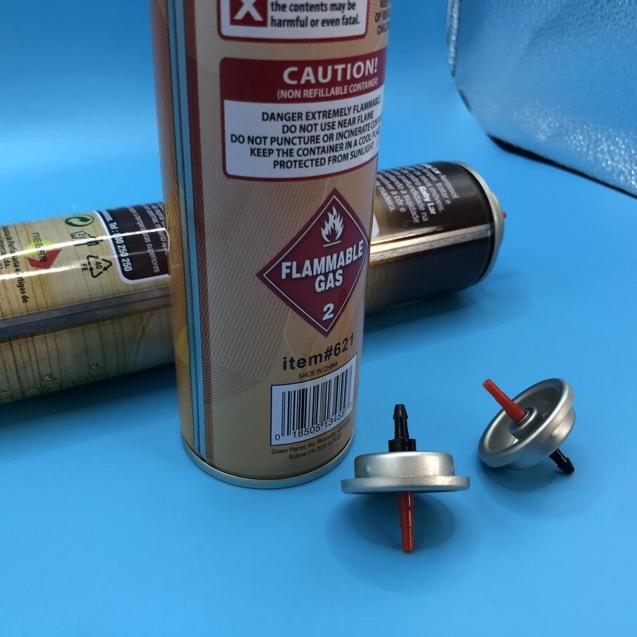 Inverted Housing Gas Lighter Refill Valve for Cigarette Lighter with Stainless Steel Spring