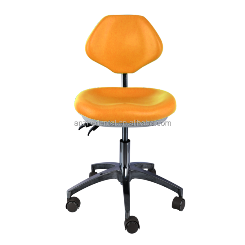 Dental Clinic Doctor Assistant Stool Pu Leather Comfortable Seat Blue Color Dentist Stool