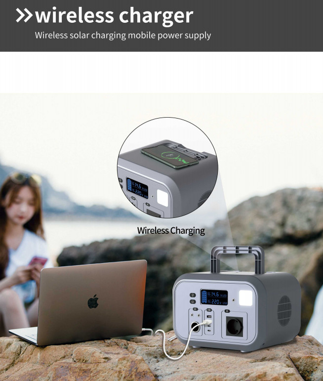 220V 500W Lifepo4 Solar Outdoor Power Camping Emergency Home Portable Solar Power Station140000mAh Portable Powe Station