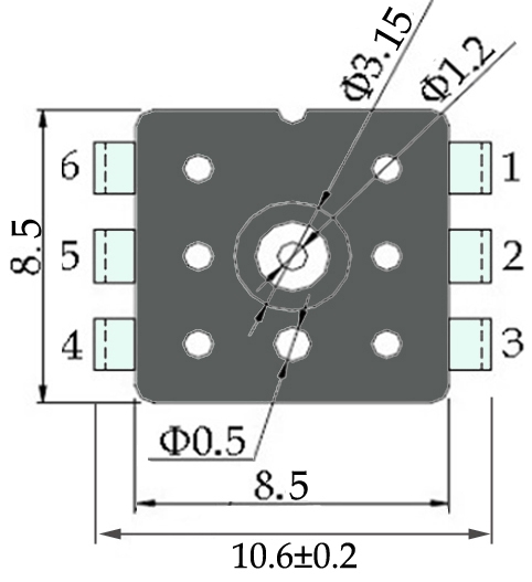 Non Corrosive Gas / Air Piezoelectric Pressure Sensor For Tyre Gauge