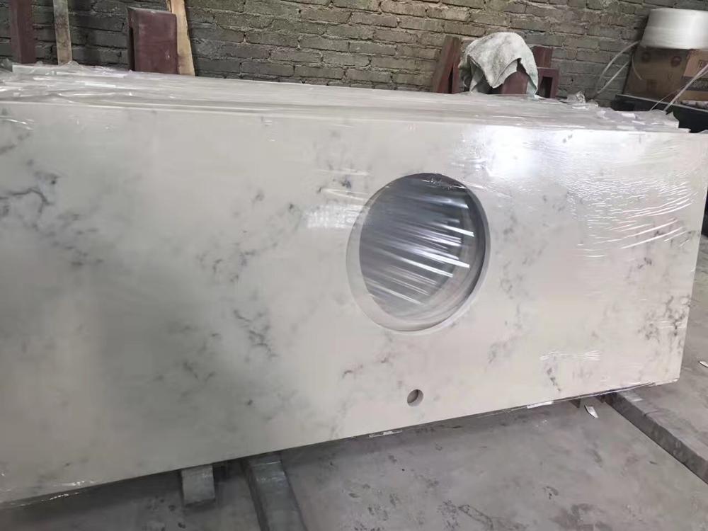 Crystal White Wholesale Quartz Stone Slab Quartz Countertop