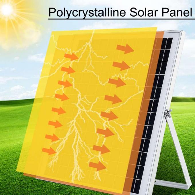 60W Solar Powered Flood Lights / Outdoor Wall Washer Lamp Reflector 220V Lighting