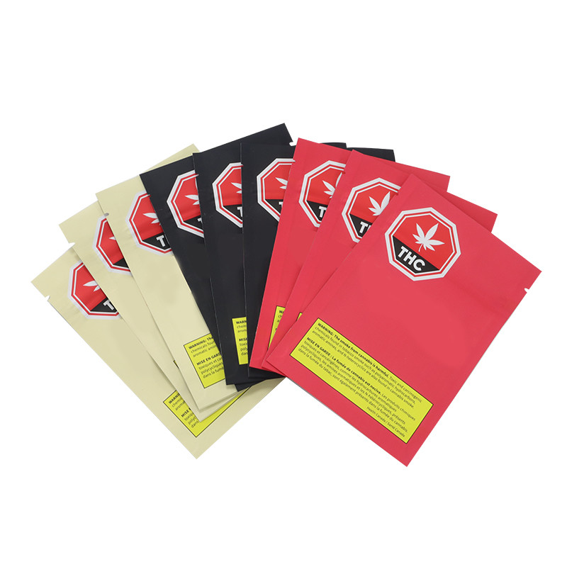 Child-Resistant Zipper Smell Proof Stand Up Mylar Pouch Bag