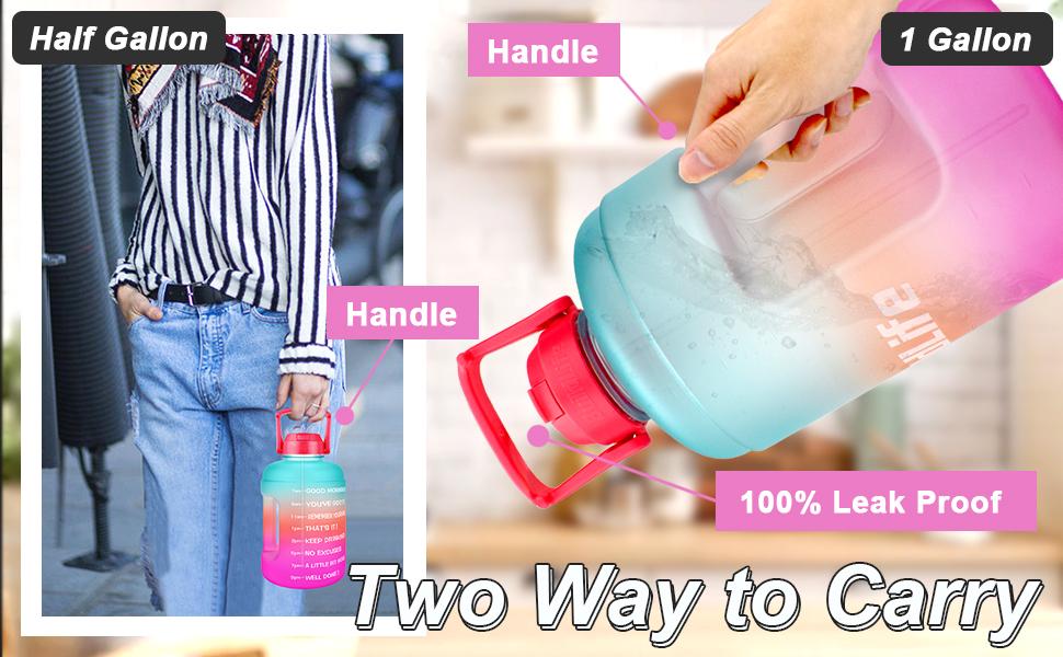 Half gallon water bottle