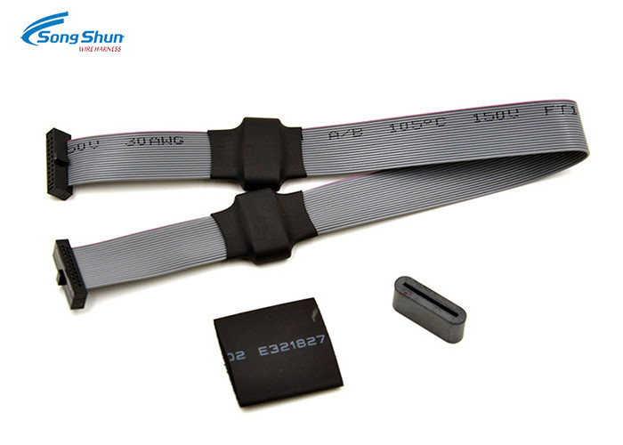 Iron Core FC Flat Cable Assembly , 1.27x1.27mm Picth Connector Electronic Ribbon Cable