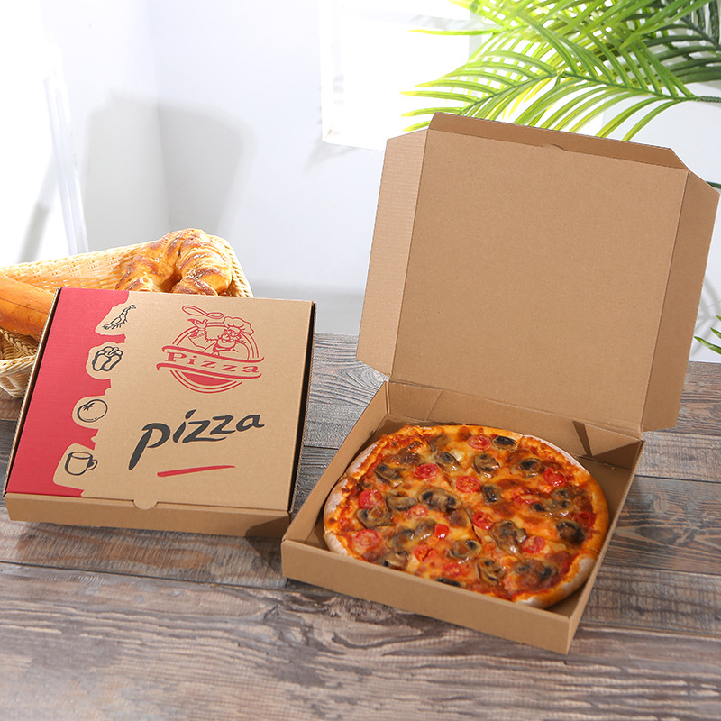 ODM Reusable Empty 18x18 Pizza Box Corrugated Paper Silkscreen print