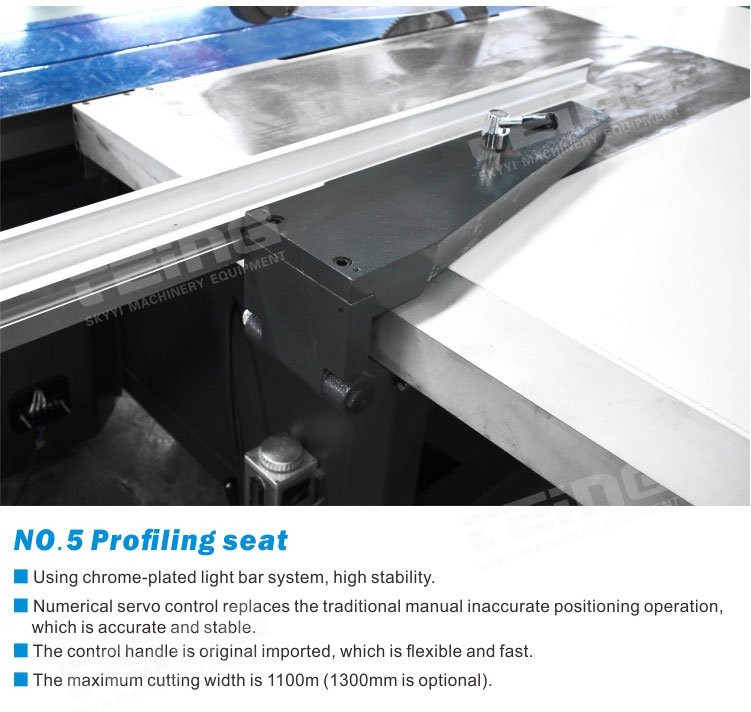 SKY AUTO CNC Sliding Table Saw for Scoring Spindle Saw Diameter 20mm Panel Cutting